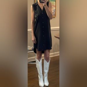 Equipment, 100% Silk, Black dress, Small